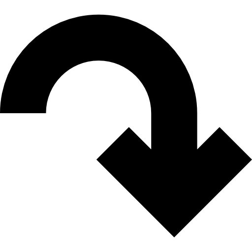 Down curved arrow